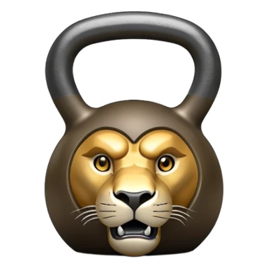 Lion kettlebell  sticker