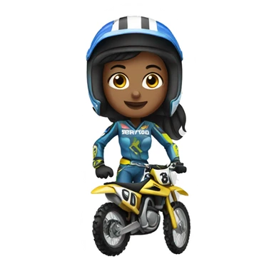 motocross women sticker