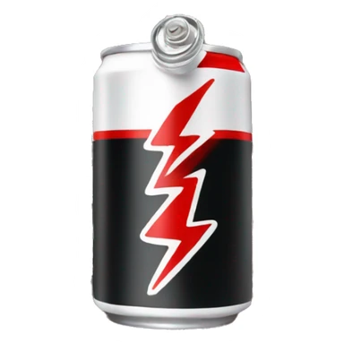 energy drink with colors red and black sticker