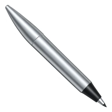 a silver bold marker with a large round tip sticker