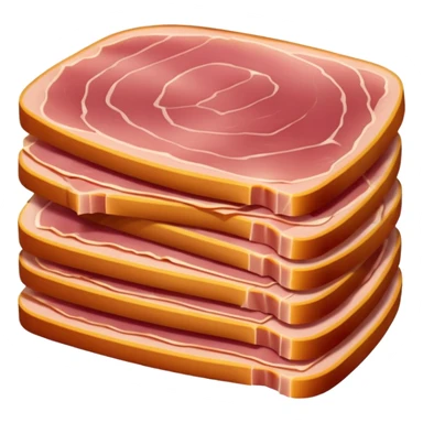 fette sottili  di prosciutto cotto chiaro  sticker