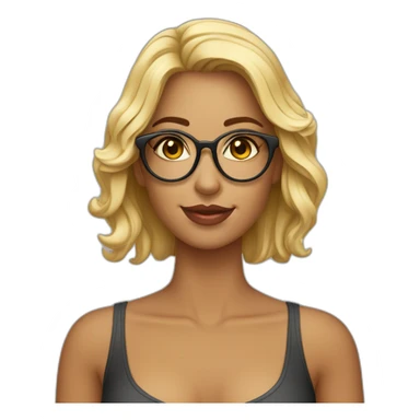 Mulher-Brasileira-oculos-loira sticker