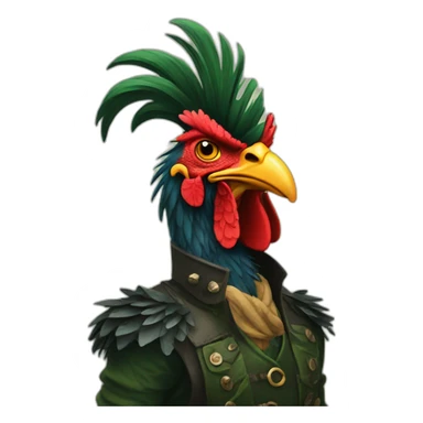Swamp Rooster punk sticker
