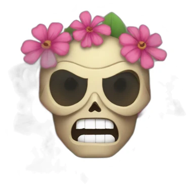 doom guy with flowers sticker