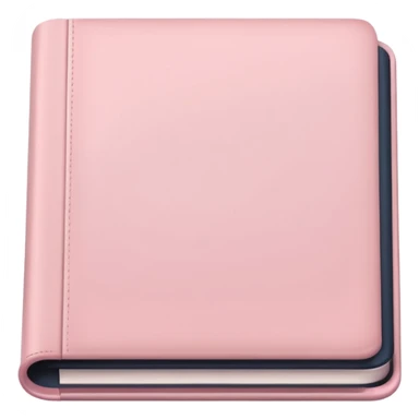 Aesthetic light pink book sticker