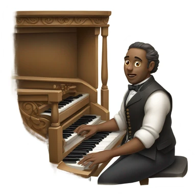  Organ player  sticker