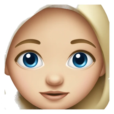 baby girl with blue eyes sticker