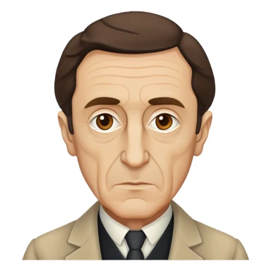 headshot of Merleau-Ponty, French philosopher sticker