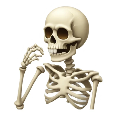 Skeleton sticker