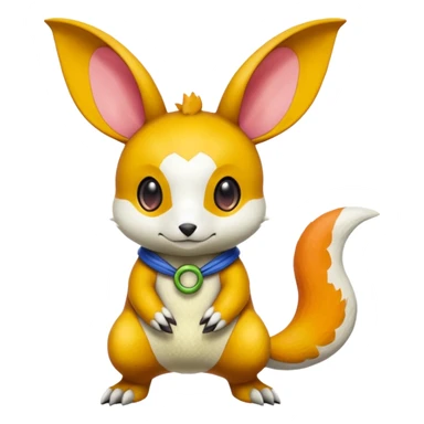 Pancham-Buizel-Minccino-Petilil-Minun-Fakémon-Digimon-fusion-creature sticker