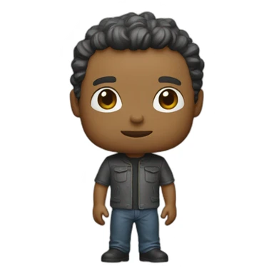 Figurine pop sticker