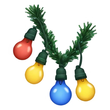 christmas lights sticker