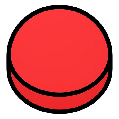 red button with black outlines sticker