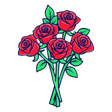 Ramo de rosas sticker