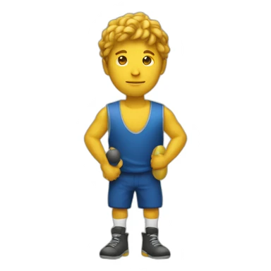 Homme jouant aux billes sticker