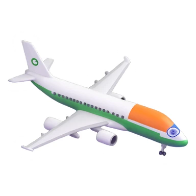 airplane with India flag sticker