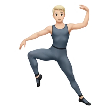male dance choreographer with full tights  sticker