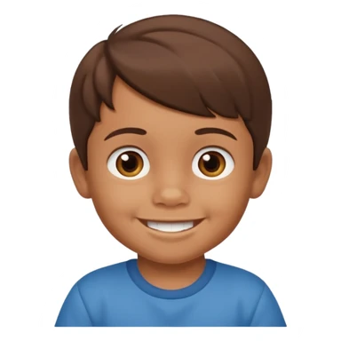 A 3 year old mexican baby boy with brown hair sticker