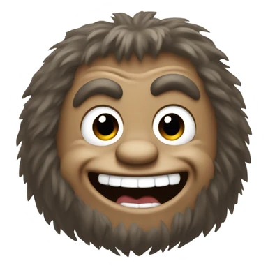 Laughing Bigfoot  sticker