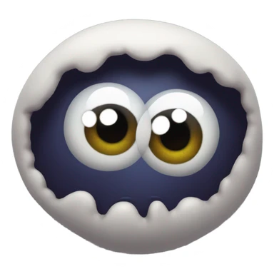 Ink monster with one eye and no mouths sticker