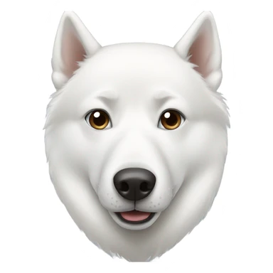 White husky with different eyes  sticker
