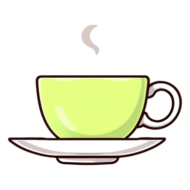 tea cup sticker