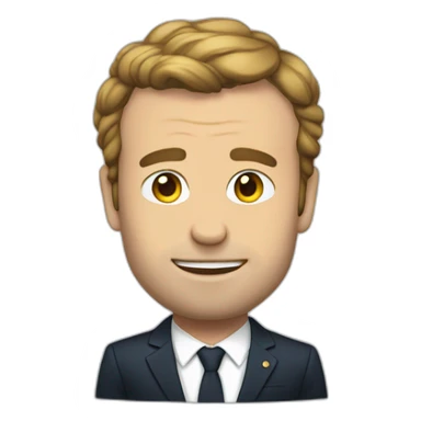 Macron au toilette sticker