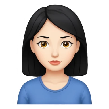 mother with black hair sticker