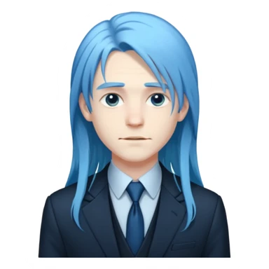 ethereal-pastel-transparent-translucent-gorgeous-spectral-dark-greyish-blue-whitish-gloomy-man-with-blue-long-hair-with-a-beautiful-black-suit sticker