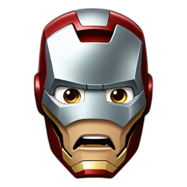Surprised iron man sticker