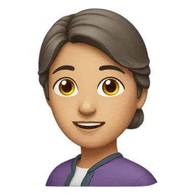 Mujer haciendo senderismo sticker