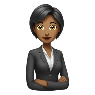 office woman sticker
