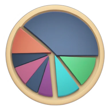pie chart on assets sticker