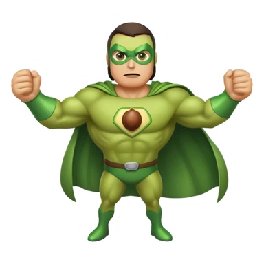 Avocado superhero sticker