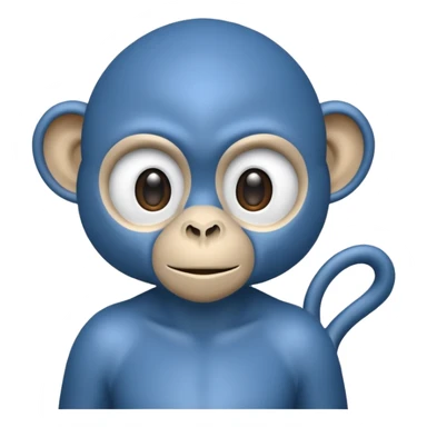 scienist blue monkey sticker