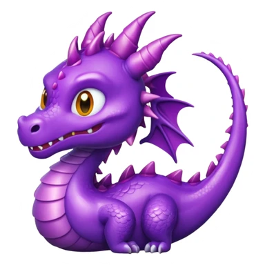 emoji dragon violet pour pseudo sticker
