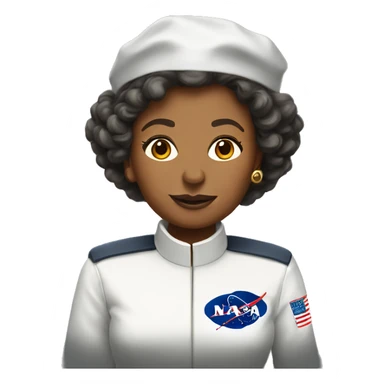Annie Easley, NASA scientist uniform, no glasses sticker