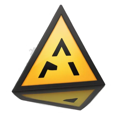 hazard triangle with the text "P1 Alert" sticker