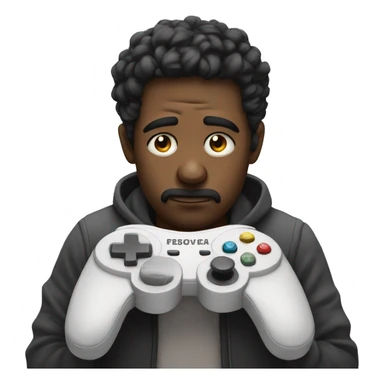 sad gamer with controller sticker