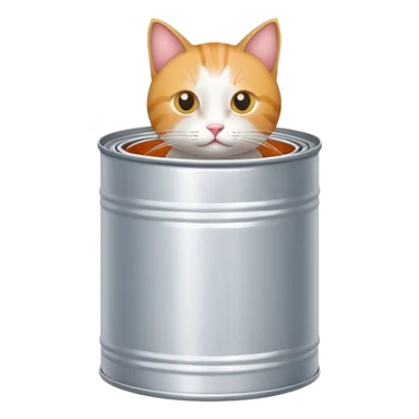 Cat in a can  sticker