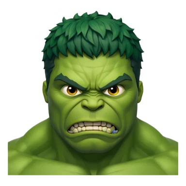 Hulk  angry wihtout crown   from Games of throne character face only front face sticker