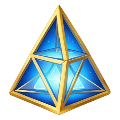 Merkaba tetrahedron sticker