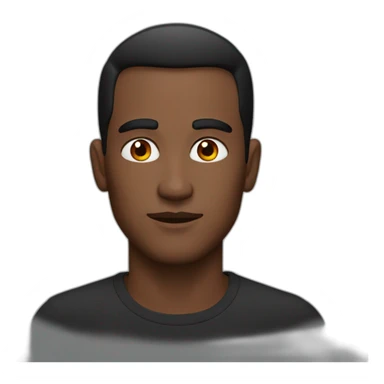 Man with red smoky eyes  sticker