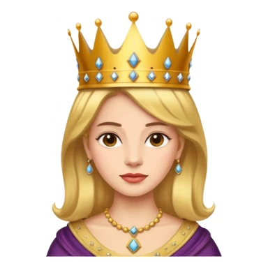 Queen with the number 67 all around her sticker