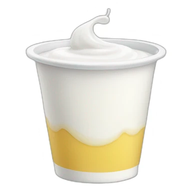 Yogurt cup  sticker