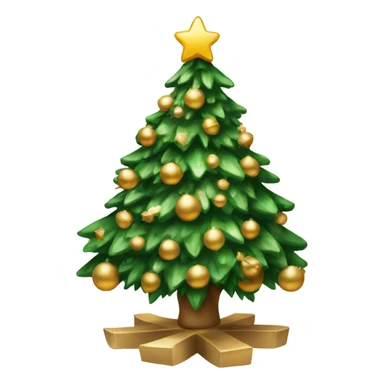 luxurious christmas tree sticker