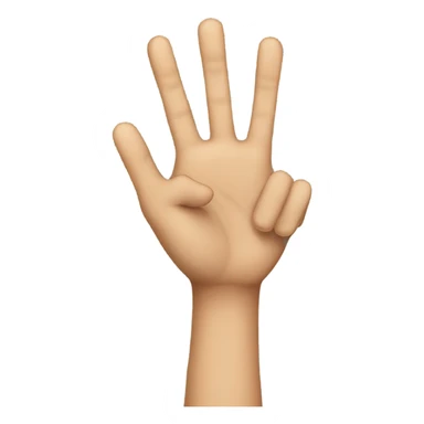 3 Fingers Up sticker