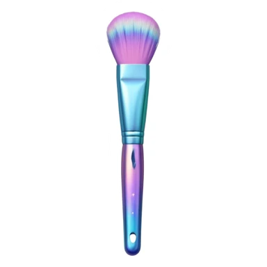 Iridescent makeup brush sticker