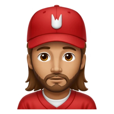 Jesus in a red MAGA baseball cap sticker