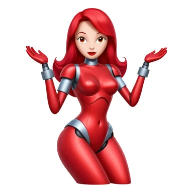 Jessica rabbit as a robot sticker